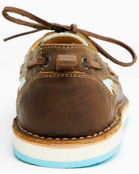 Image #4 - RANK 45® Women's Southwestern Slip-On Casual Shoe - Moc Toe , Turquoise, hi-res