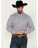 Image #1 - Rodeo Clothing Men's Medallion Print Long Sleeve Pearl Snap Western Shirt, White, hi-res