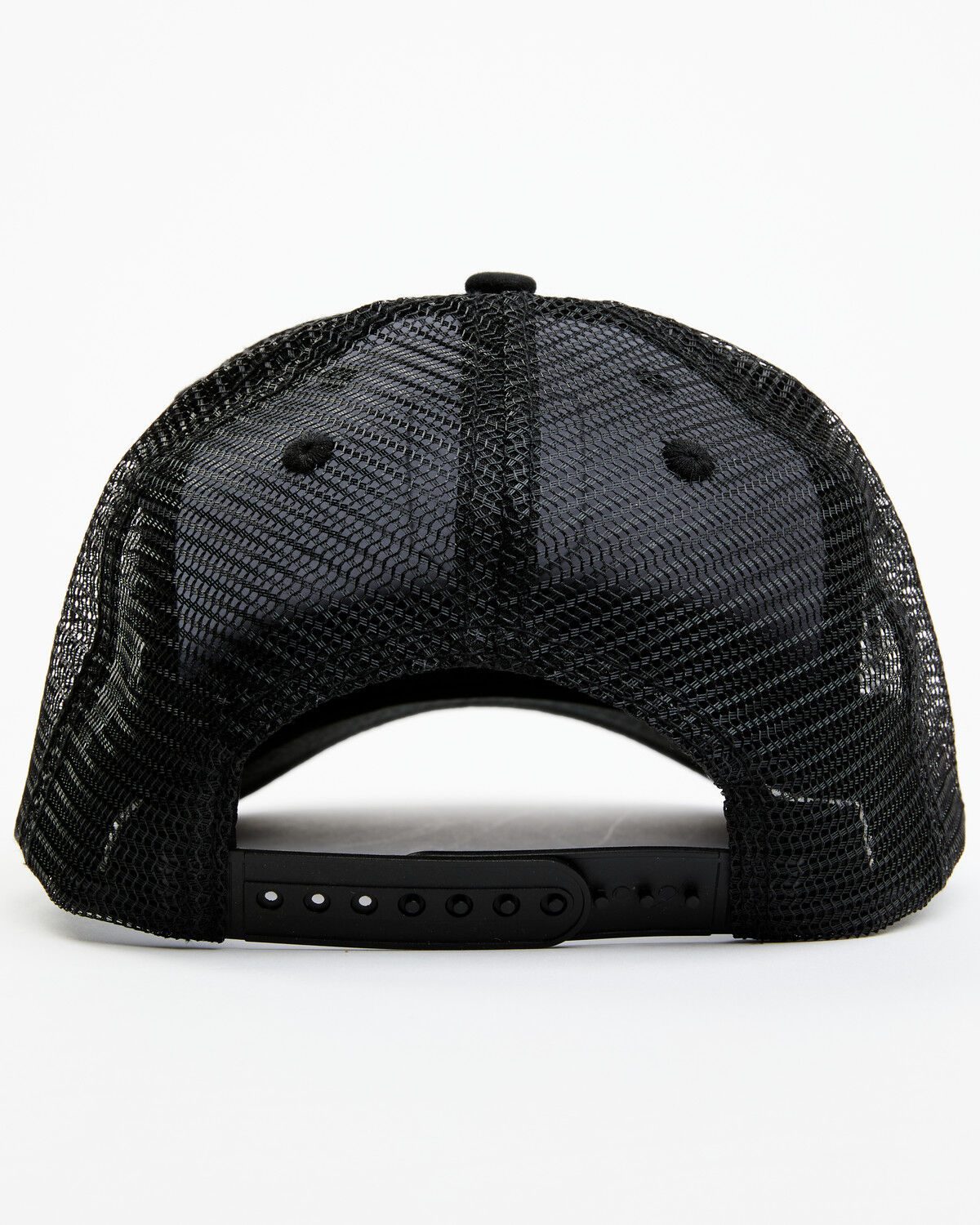 Image #3 - RANK 45® Men's Logo Patch Mesh Back Ball Cap, Black, hi-res
