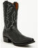 Image #1 - Dan Post Men's Exotic Python Western Boots - Square Toe, Black, hi-res