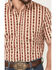 Image #3 - Cody James Men's Bridgestone Southwestern Striped Short Sleeve Button-Down Stretch Western Shirt, Tan, hi-res