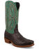 Image #1 - Twisted X Men's Reserve Exotic Full Quill Ostrich Western Boots - Square Toe , Jade, hi-res