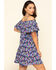 Image #2 - Red Label by Panhandle Women's Cold Shoulder Dress, Navy, hi-res