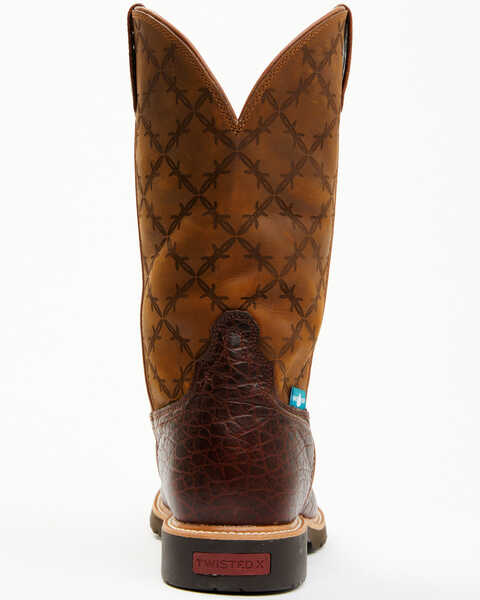 Image #5 - Twisted X Men's 12" Western Work Boots - Nano Toe, Brown, hi-res