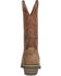 Image #5 - Double H Men's Garza Waterproof 12" Work Boots - Composite Toe, Dark Brown, hi-res