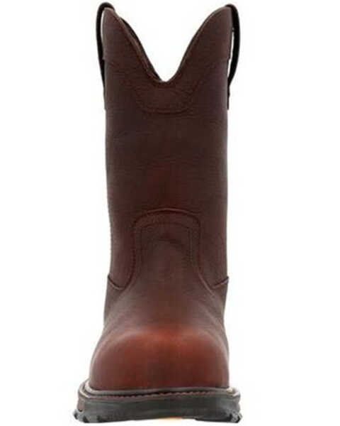Image #4 - Durango Men's Maverick Wellington Waterproof Western Work Boots - Composite Toe, Brown, hi-res