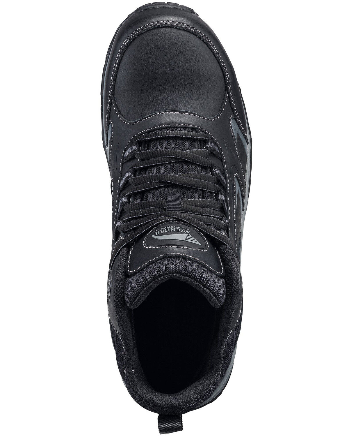 Image #6 - Avenger Men's Thresher Waterproof Work Shoes - Alloy Toe, Black, hi-res