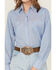 Image #4 - Cowboygirl by Jenna Paulette Women's Solid Long Sleeve Pearl Snap Western Shirt, Blue, hi-res