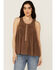 Image #1 - Cleo + Wolf Women's Betty Striped Print Tank Top, Sage, hi-res