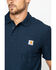 Carhartt Men's Contractor's Pocket Short Sleeve Polo Work Shirt - Big & Tall, Navy, hi-res