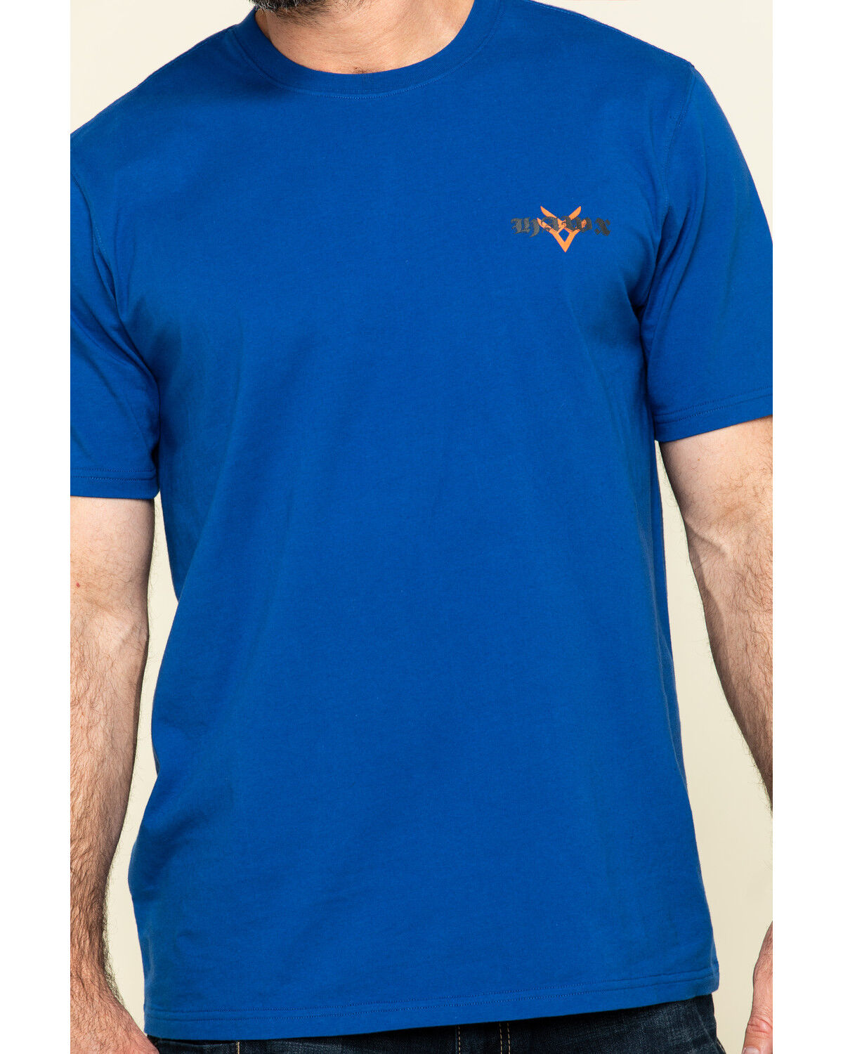Image #4 - Hawx Men's Fist Graphic Short Sleeve Work T-Shirt, Indigo, hi-res