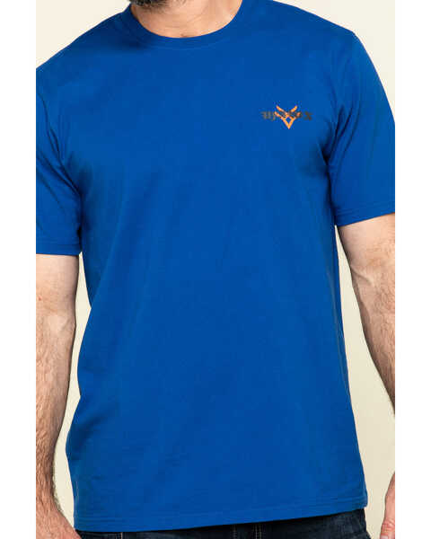 Image #4 - Hawx Men's Fist Graphic Short Sleeve Work T-Shirt , Indigo, hi-res