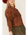 Image #3 - Maggie Sweet Women's Tango Floral Fringe Jacket, Tan, hi-res