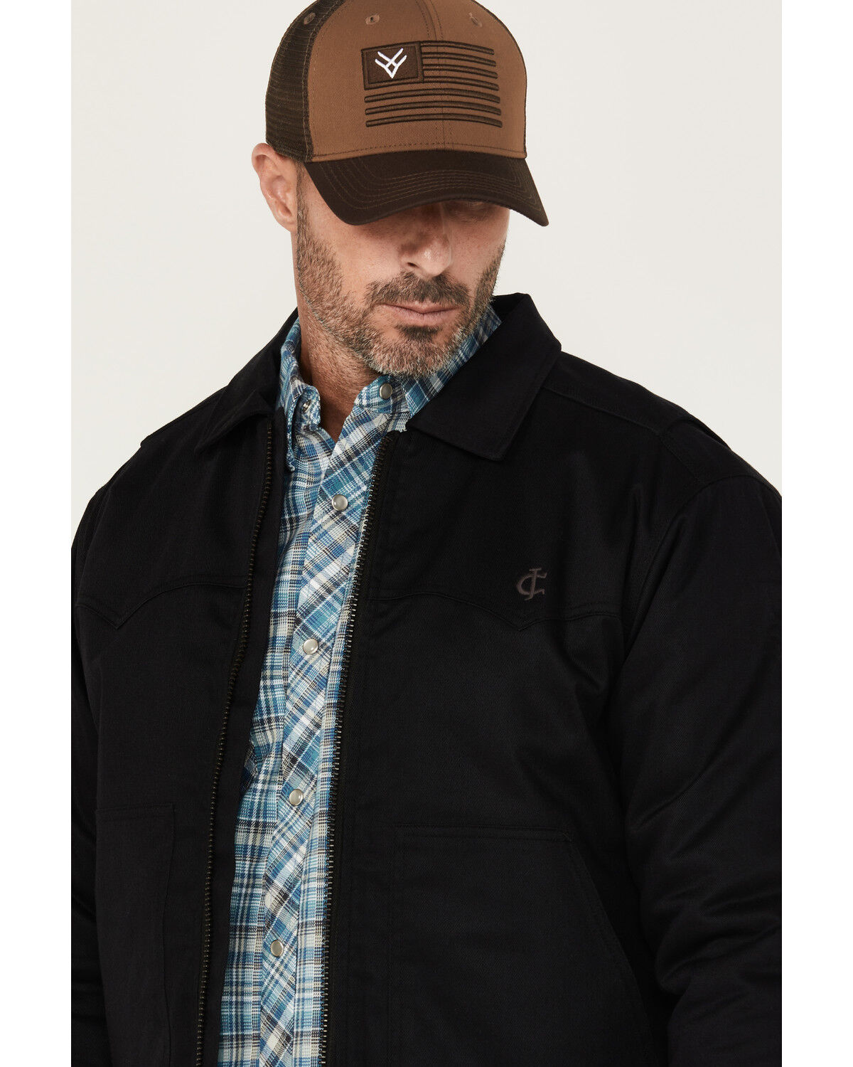Image #2 - Cody James Men's FR Solid Jacket, Black, hi-res