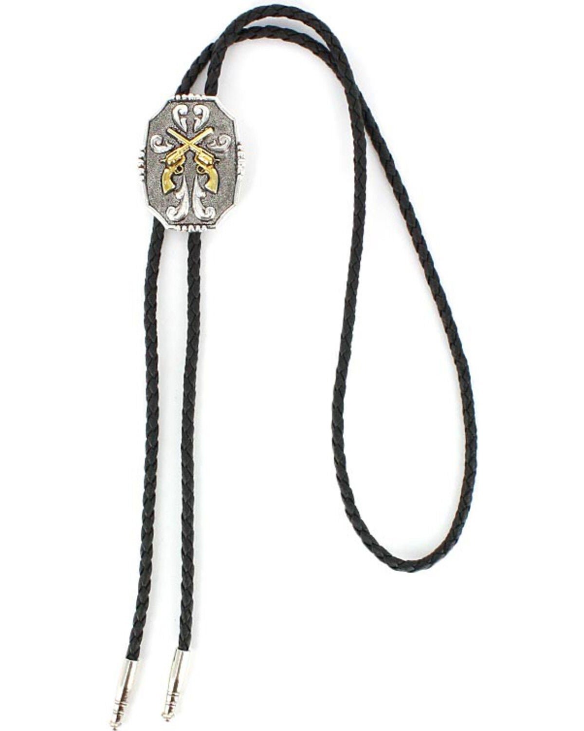 Cody James Men's Crossed Pistols Bolo Tie, Multi, hi-res