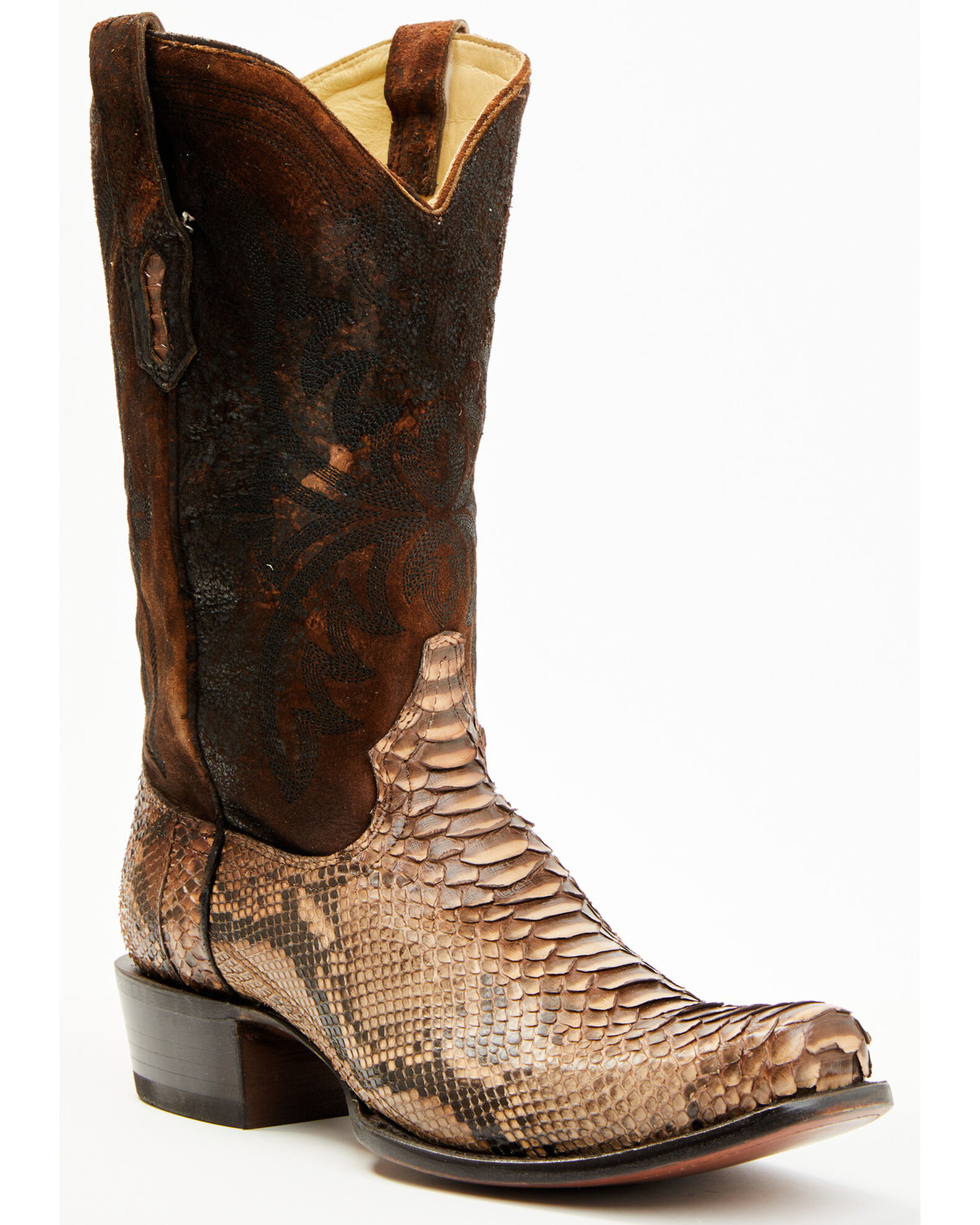 Corral Men s Exotic Python Western Boots Square Toe