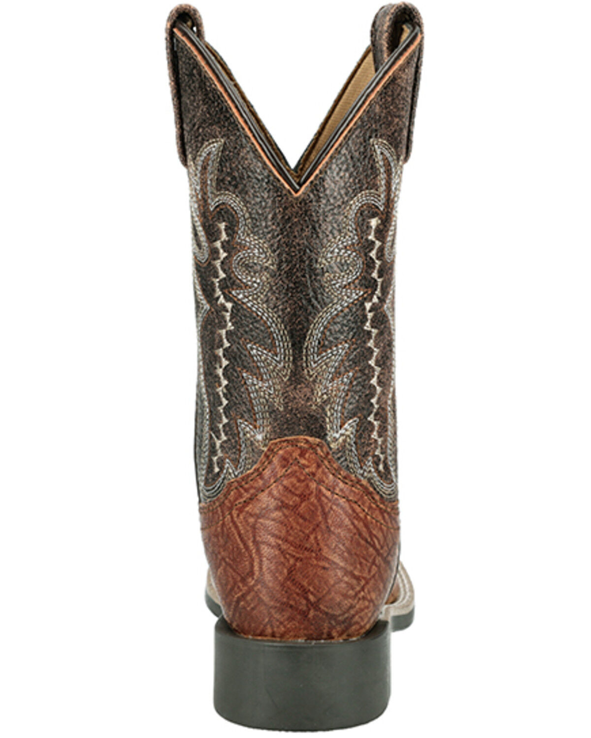 Image #5 - Smoky Mountain Little Boys' Presley Western Boots - Broad Square Toe, Cognac, hi-res
