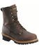 Image #1 - Carolina Men's Waterproof Logger Boots - Steel Toe, Brown, hi-res