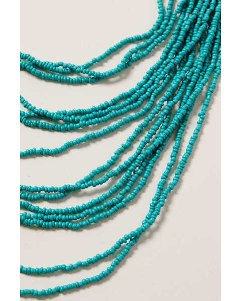 Image #2 - Shyanne Women's Ida Turquoise Multi Strand Beaded Necklace, Silver, hi-res