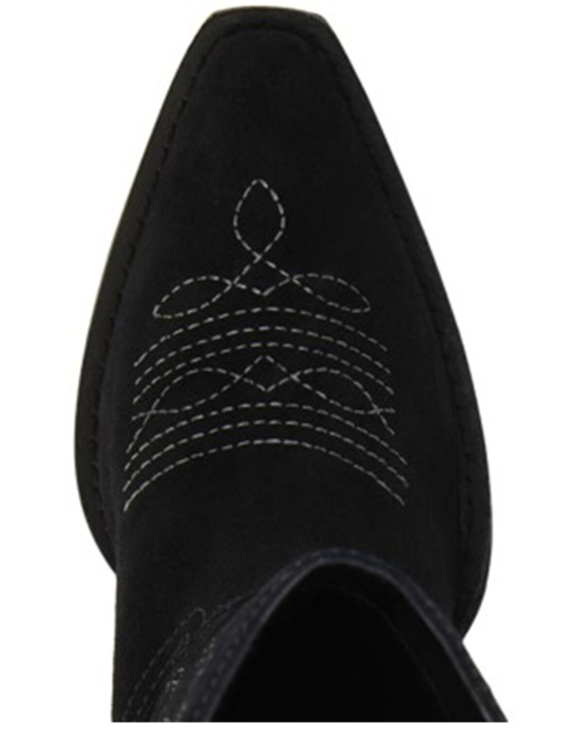 Image #6 - Matisse Women's Gaucho Suede Western Boots - Snip Toe, Black, hi-res