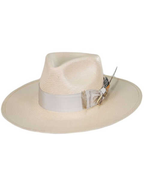 Image #1 - Stetson Men's Atacama Silver Belly Pinch Front Straw Western Hat , , hi-res