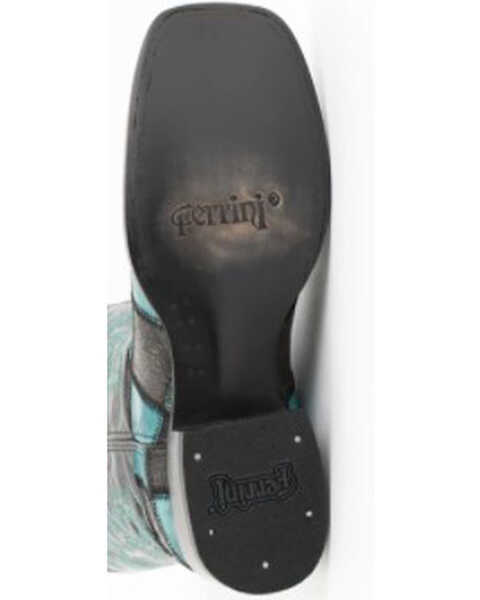 Image #5 - Ferrini Men's Patch Western Boots - Broad Square Toe, Black, hi-res