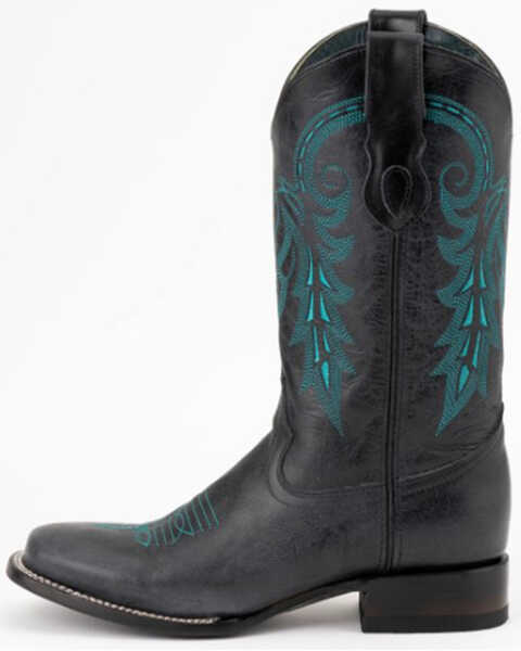 Image #3 - Ferrini Men's Blaze Western Boots - Square Toe, Black, hi-res