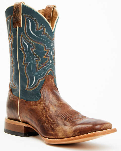 Image #2 - Cody James Men's Western Boots - Broad Square Toe, Navy, hi-res