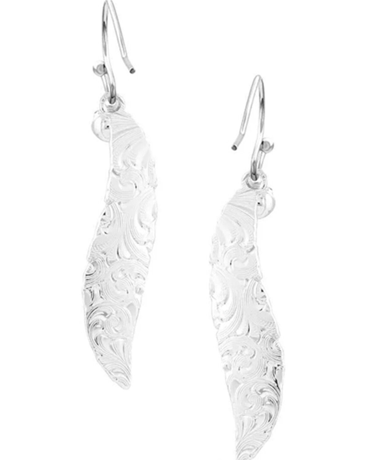 Image #2 - Montana Silversmiths Women's Cinderella Liberty American Made Earrings, Silver, hi-res