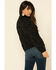 Rock & Roll Denim Women's Lurex Knit Turtleneck Sweater , Black, hi-res