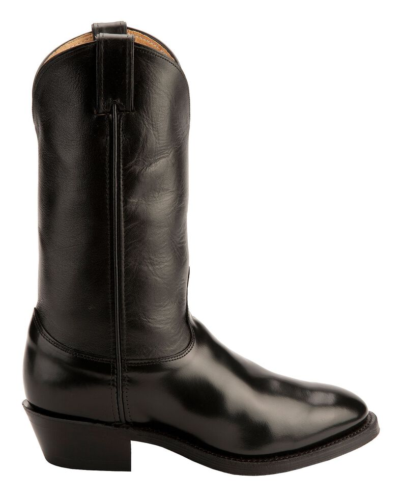 Justin Uniform Western Boots - Round Toe, Black, hi-res