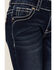 Image #2 - Shyanne Little Girls' Feather Dreamcatcher Embroidered Pocket Bootcut Jeans, Blue, hi-res