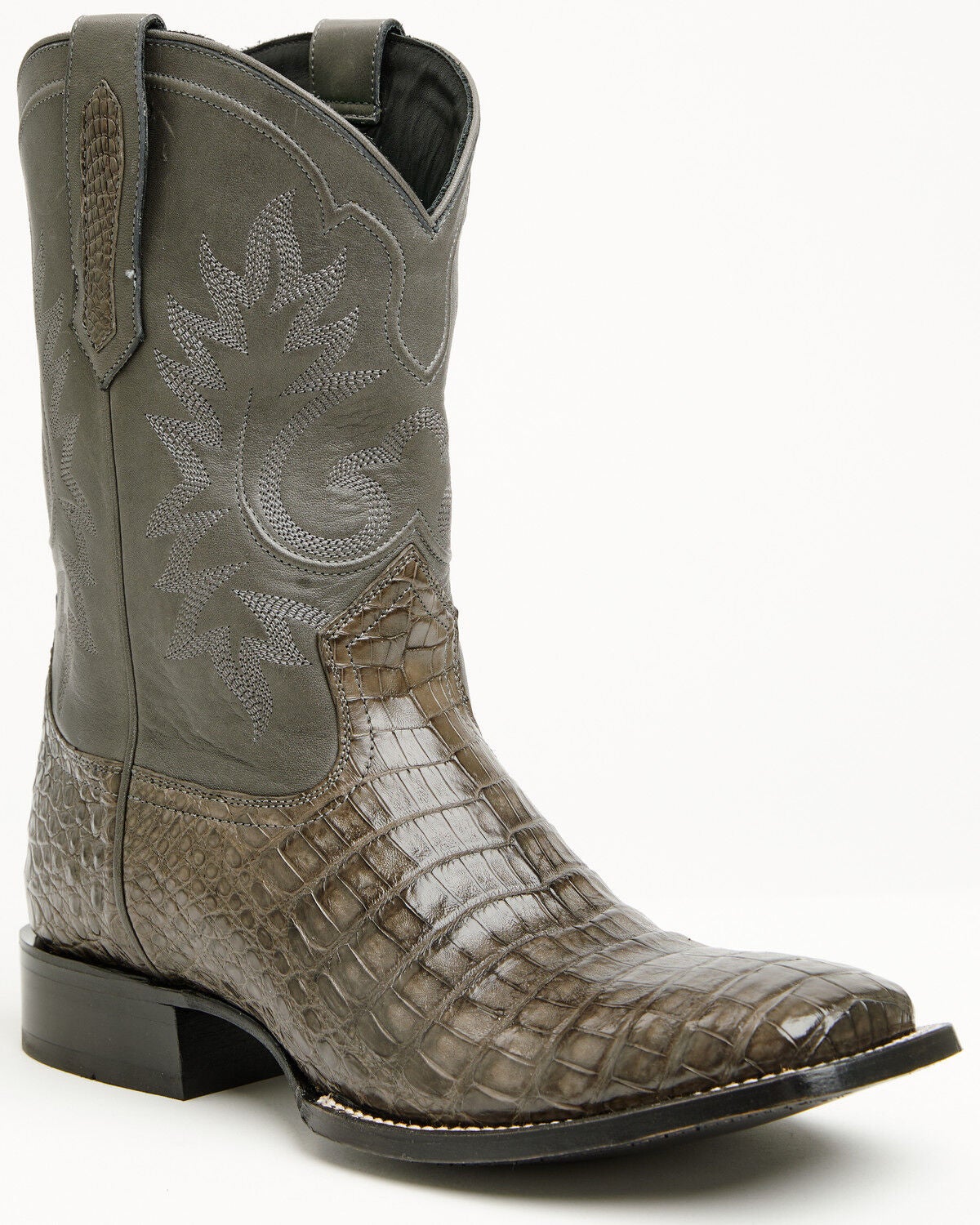 Image #1 - Cody James Black 1978&reg; Men's The Hayward Exotic Caiman Belly Western Boots - Broad Square Toe, Grey, hi-res