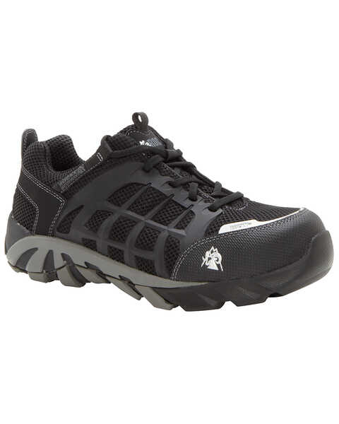 Image #1 - Rocky Men's TrailBlade Waterproof Athletic Work Shoes - Composite Toe, Black, hi-res