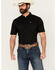 Image #1 - Kimes Ranch Men's Rio Short Sleeve Pearl Snap Performance Shirt, Black, hi-res