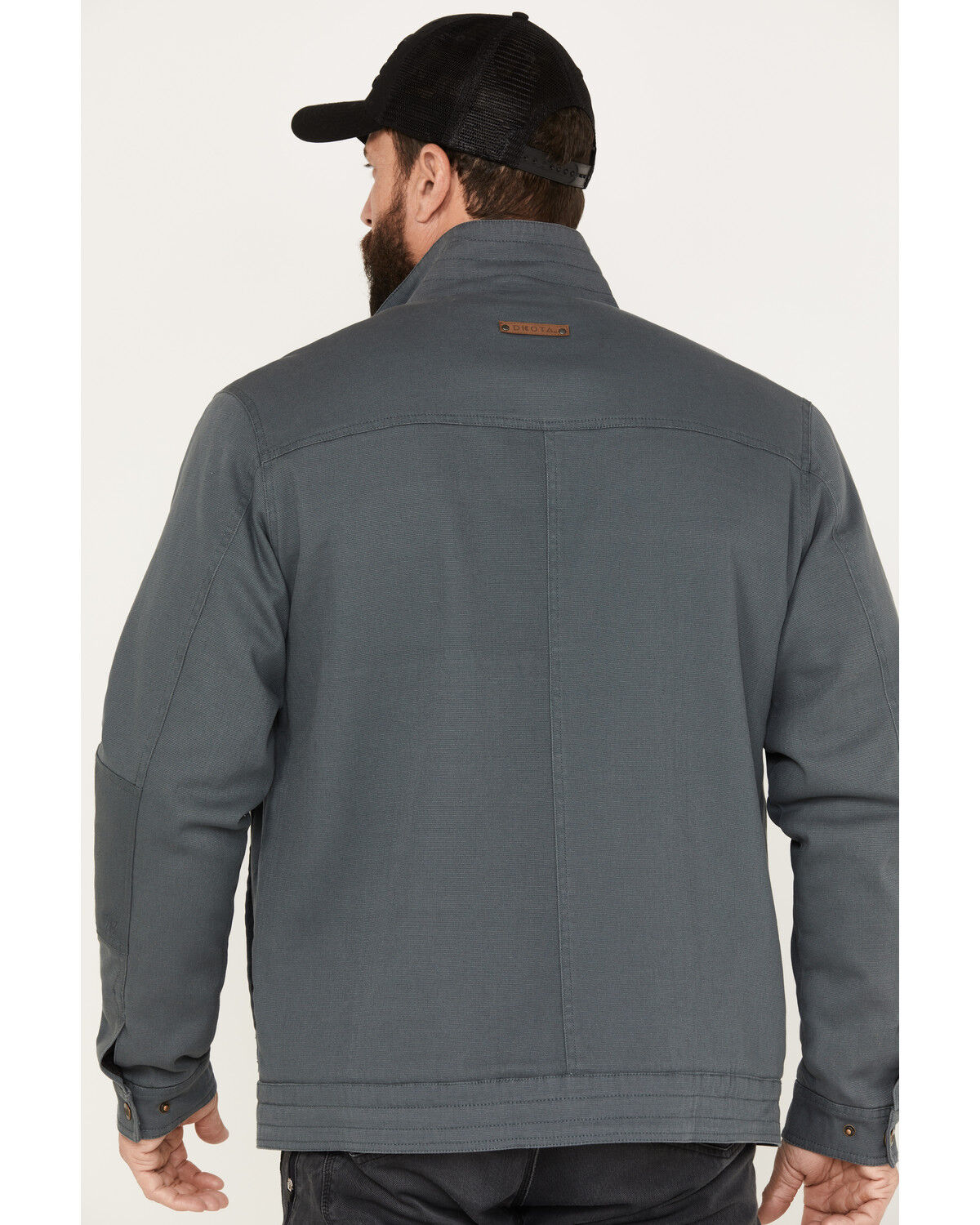 Image #4 - Dakota Grizzly Men's Dax Stretch Twill Sherpa Lined Jacket, Grey, hi-res