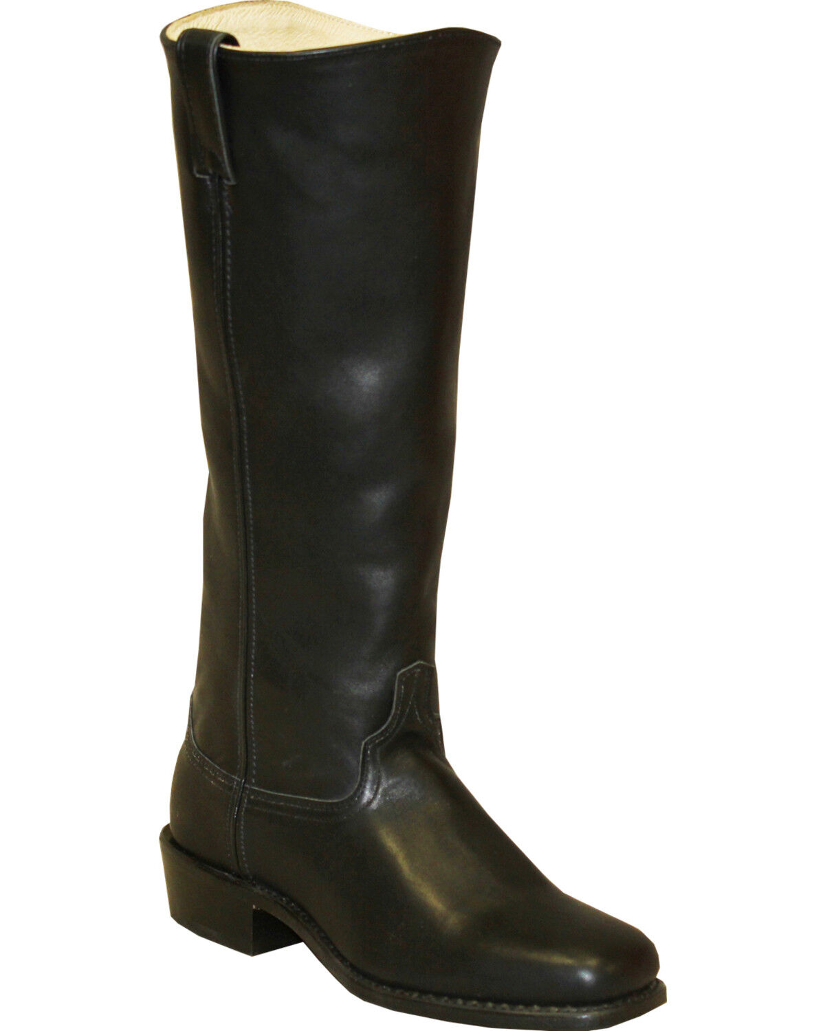 Image #1 - Abilene Men's Cowhide Shooter Boots - Square Toe, Black, hi-res