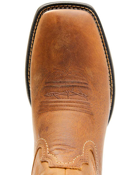 Image #6 - Brothers and Sons Men's Skull Western Performance Boots - Broad Square Toe, Tan, hi-res
