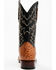 Image #5 - Cody James Men's Full Quill Cognac Ostrich Exotic Western Boots - Broad Square Toe , Black, hi-res