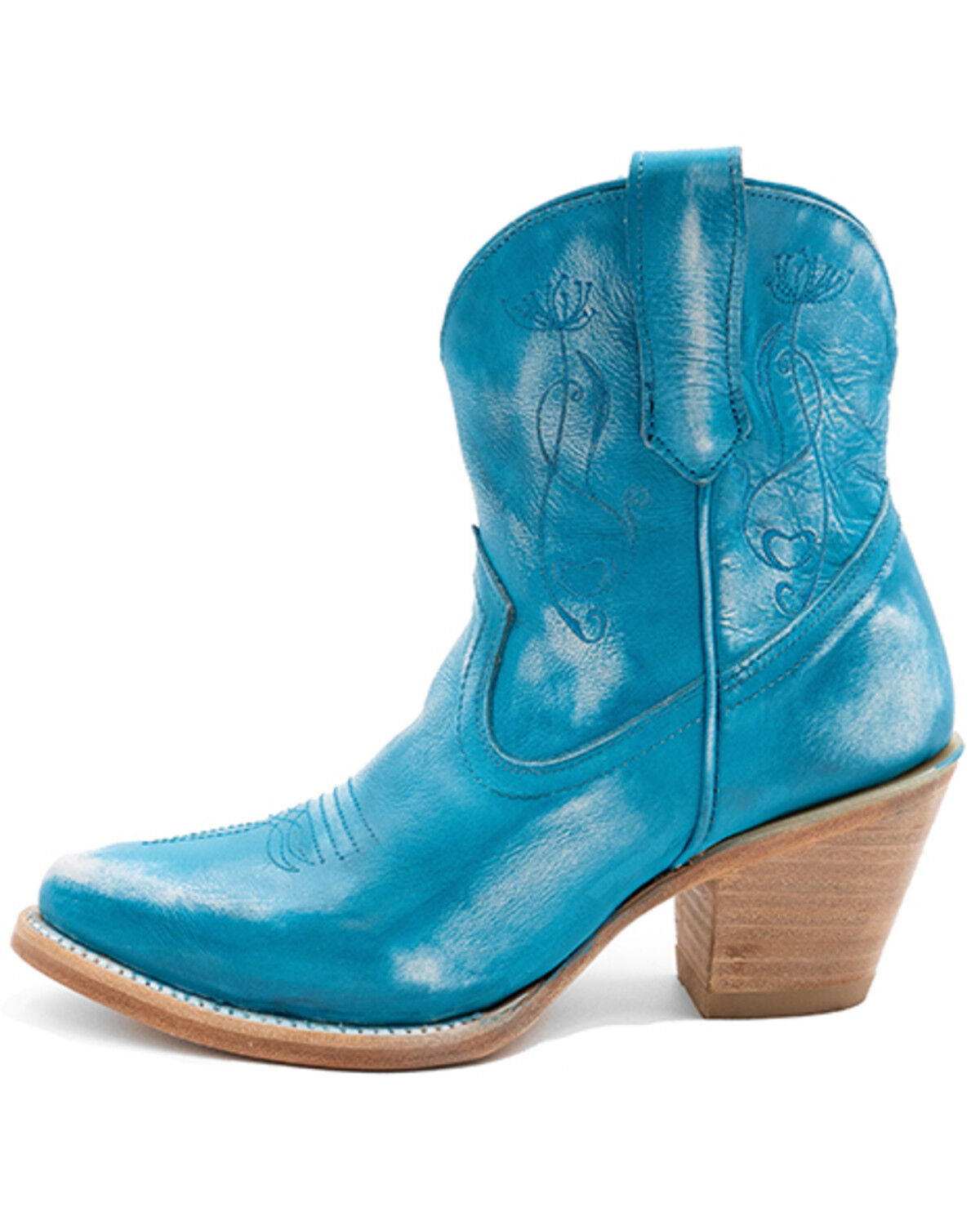 Image #3 - Ferrini Women's Pixie Western Boots - Round Toe, Turquoise, hi-res