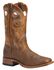 Image #1 - Boulet Men's Stockman Western Boots - Wide Square Toe, Tan, hi-res