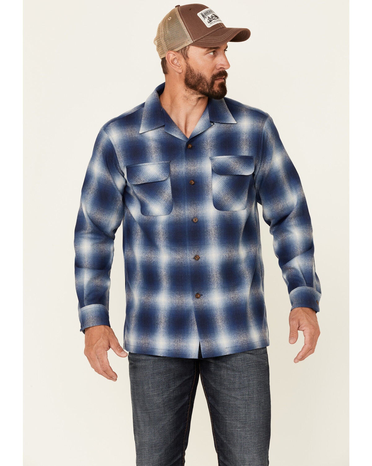 Plaid Long Sleeve Snap Western Shirt 