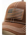 Image #2 - Cody James Men's American Flag Patch Ball Cap, Brown, hi-res