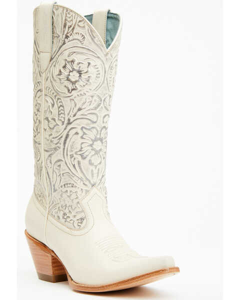 Shyanne Women's Darelle Western Boots - Snip Toe, Cream, hi-res
