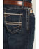 Image #4 - Cinch Men's Ian Dark Wash Slim Bootcut Rigid Denim Jeans, Indigo, hi-res