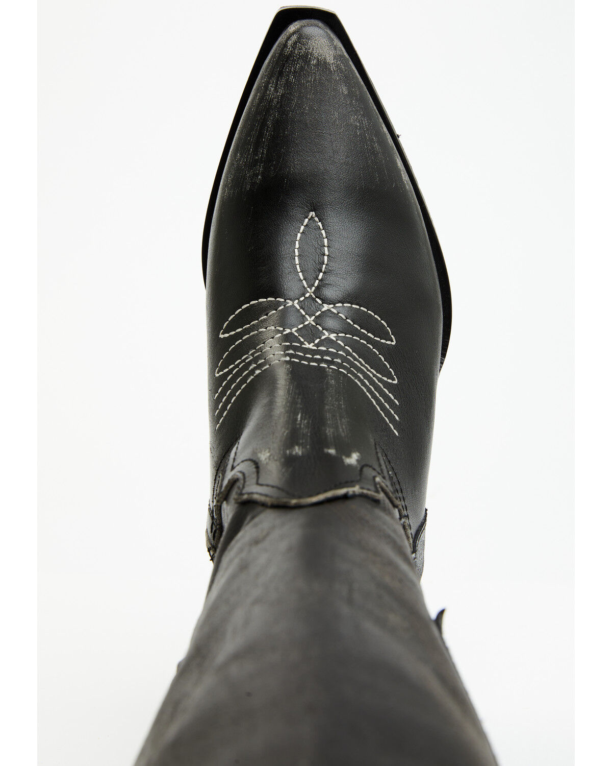Image #6 - Italian Cowboy Women's Bolt Overlay Tall Western Boots - Snip Toe, Dark Grey, hi-res