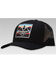 Image #1 - RopeSmart Men's Black Solo Serape Steerhead Diamond Patch Mesh-Back Ball Cap, Black, hi-res