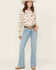 Image #1 - Wrangler Retro Women's Jordyn Medium Wash Mid Rise Bailey Trouser Stretch Denim Jeans, Medium Wash, hi-res