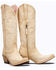 Junk Gypsy By Lane Women's Nighthawk Zipper Western Boots - Snip Toe , Ivory, hi-res