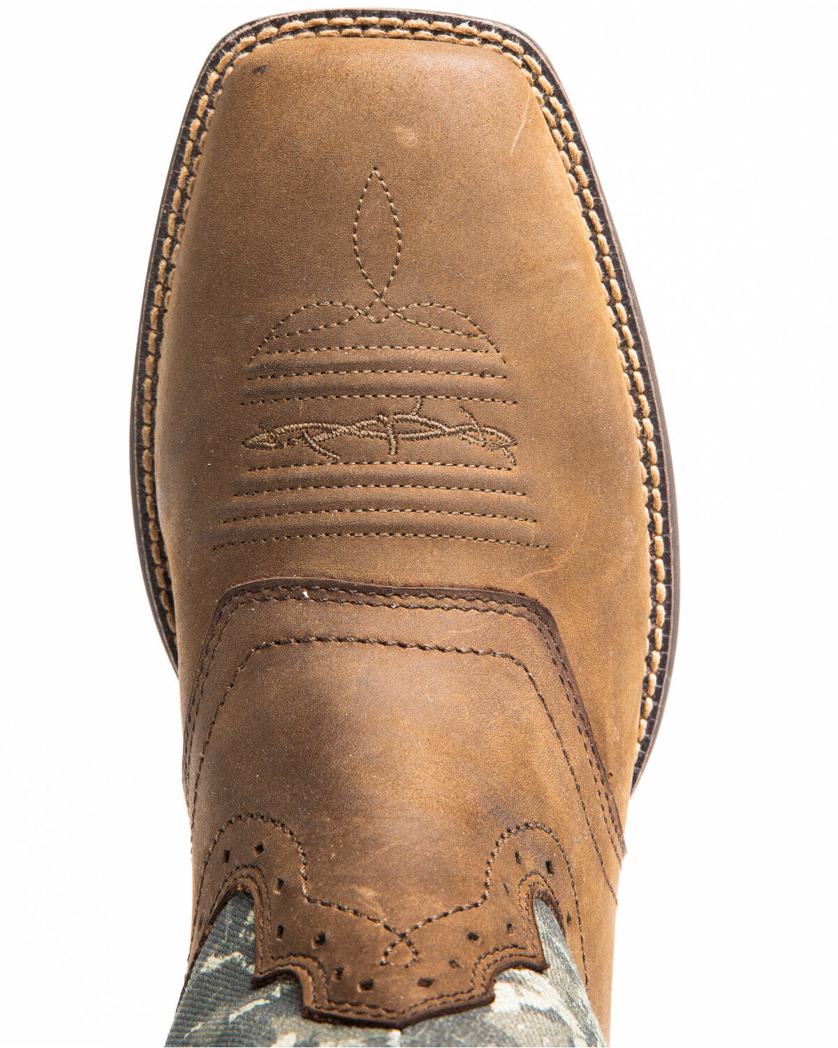 Image #6 - Brothers and Sons Men's Tychee Camo Flag Underlay Western Performance Boots - Broad Square Toe, Camouflage, hi-res